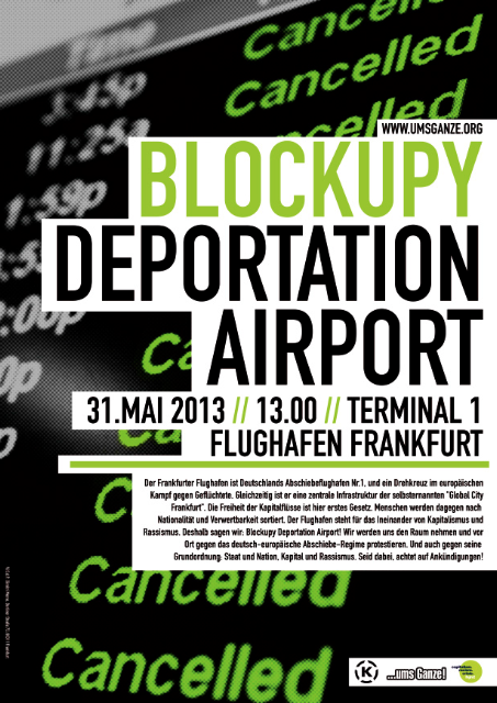 Blockupy Deportation Airport! Plakat ...umsGanze!